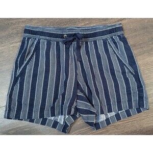 Nautica Blue and White Stripe Shorts Size Small 29" Waist Women's